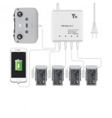 Зарядное устройство для 4 аккумуляторов DJI Mavic Air 2 / Air 2S, пульта и мобильного устройства (YX)