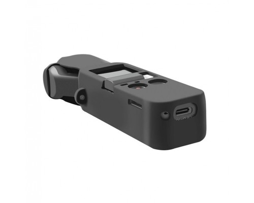 Силиконовый чехол + ремешок DJI Osmo Pocket (Черный) (YX) Силиконовый чехол + ремешок DJI Osmo Pocket (Черный) (YX)