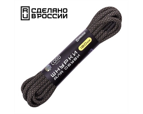 Шнурки CORD Паракордовые 180см (черный-хаки) Шнурки CORD Паракордовые 180см (черный-хаки)