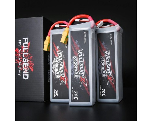 Аккумулятор iFlight Fullsend 4400мАч 6S 70C LiPo (XT90) Аккумулятор iFlight Fullsend 4400мАч 6S 70C LiPo (XT90)