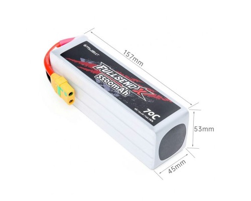 Аккумулятор iFlight Fullsend 5500мАч 6S 70C LiPo (XT90) Аккумулятор iFlight Fullsend 5500мАч 6S 70C LiPo (XT90)