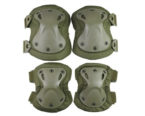 Комплект защиты налокотники и наколенники Камуфляж, Eagle KN-04 / Защита тактические регулируемые Карандашный Комплект защиты налокотники и наколенники Камуфляж, Eagle KN-04 / Защита тактические регулируемые Карандашный