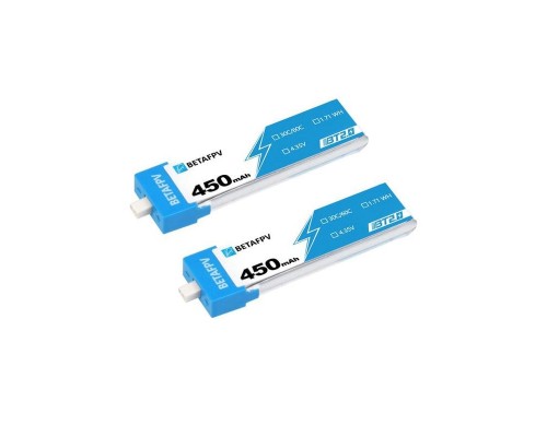 Аккумуляторы BETAFPV 450mAh 1S 30C LiHV (BT2.0) (4 шт.)