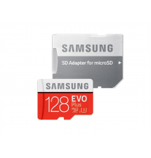 Карта памяти 128Gb Samsung EVO Plus microSDXC Class 10 UHS-I U3 + SD адаптер