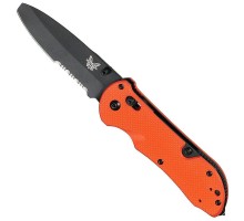 Тактический складной нож со стропорезом 9160 SBK-ORG Benchmade