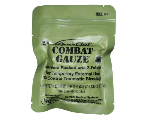 Бандаж марлевый (9см х 3,7м) Combat Gauze Бандаж марлевый (9см х 3,7м) Combat Gauze