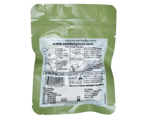 Бандаж марлевый (9см х 3,7м) Combat Gauze Бандаж марлевый (9см х 3,7м) Combat Gauze