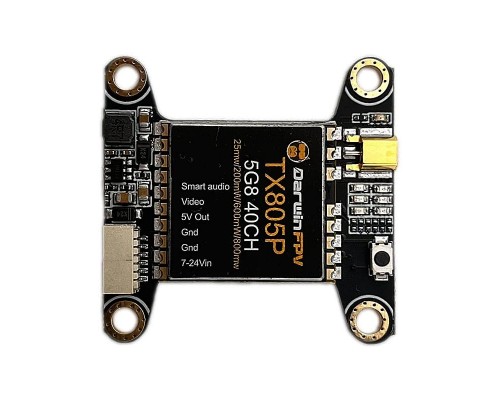 Видеопередатчик DarwinFPV TX805P 800 мВт 5,8 ГГц VTX Видеопередатчик DarwinFPV TX805P 800 мВт 5,8 ГГц VTX