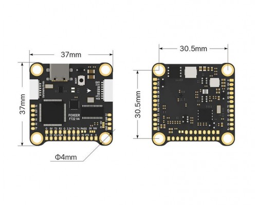 Полётный контроллер Foxeer F722 V4 8S Dual BEC X8