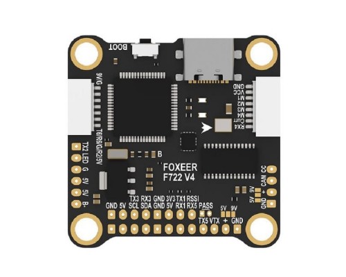 Полётный контроллер Foxeer F722 V4 Flight Controller X8 DJI Type-C