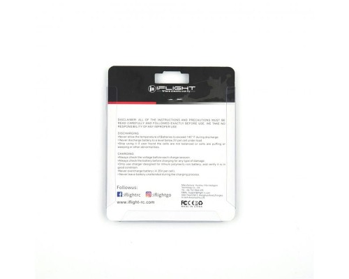 Аккумулятор iFlight Fullsend 300мАч 1S 40C LiHV (PH2.0) (5 шт.) Аккумулятор iFlight Fullsend 300мАч 1S 40C LiHV (PH2.0) (5 шт.)