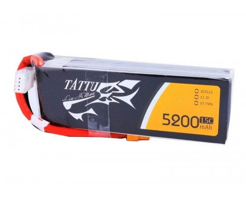 Аккумулятор Tattu 5200мАч 3S 15C 11,1В LiPo