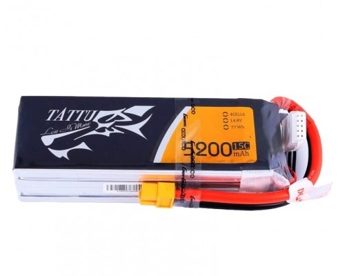 Аккумулятор Tattu 5200мАч 4S 15C 14,8В LiPo