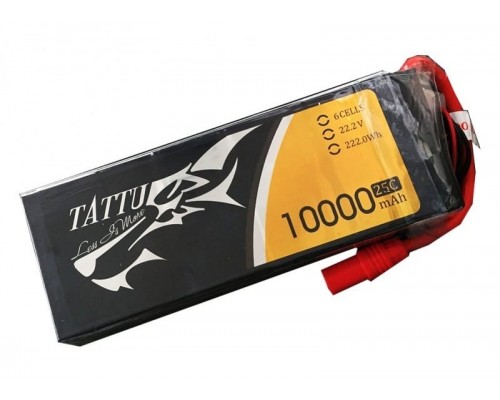 Аккумулятор Tattu 10000мАч 6S 25C 22,2В LiPo Аккумулятор Tattu 10000мАч 6S 25C 22,2В LiPo