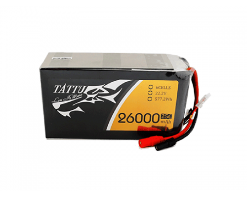 Аккумулятор Tattu 26000мАч 6S 25C 22,2В LiPo Аккумулятор Tattu 26000мАч 6S 25C 22,2В LiPo