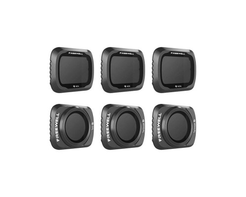 Комплект из 6 фильтров (ND4/8/16/ND32-PL/64/CPL) DJI Mavic Air 2 (Budget Kit) (Freewell)