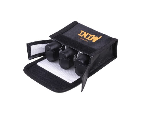 Огнеупорный чехол для трёх аккумуляторов DJI Mavic Mini / Mini 2 / Mini SE / Mini 2 SE (SunnyLife) Огнеупорный чехол для трёх аккумуляторов DJI Mavic Mini / Mini 2 / Mini SE / Mini 2 SE (SunnyLife)