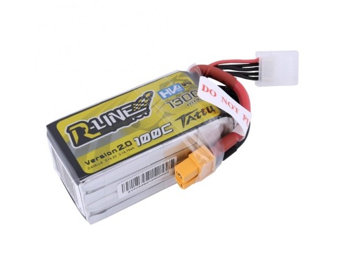 Аккумулятор Tattu R-Line V2.0 1300мАч 4S 100C LiHV (XT60) Аккумулятор Tattu R-Line V2.0 1300мАч 4S 100C LiHV (XT60)