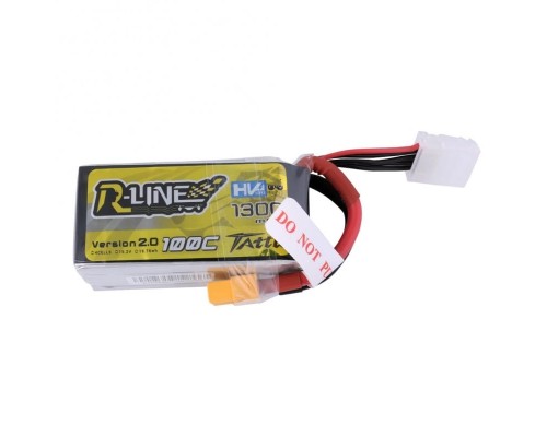 Аккумулятор Tattu R-Line V2.0 1300мАч 4S 100C LiHV (XT60) Аккумулятор Tattu R-Line V2.0 1300мАч 4S 100C LiHV (XT60)