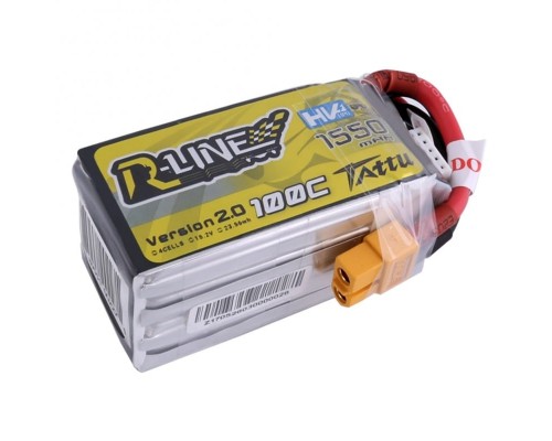 Аккумулятор Tattu R-Line V2.0 1550мАч 4S 100C LiHV (XT60) Аккумулятор Tattu R-Line V2.0 1550мАч 4S 100C LiHV (XT60)
