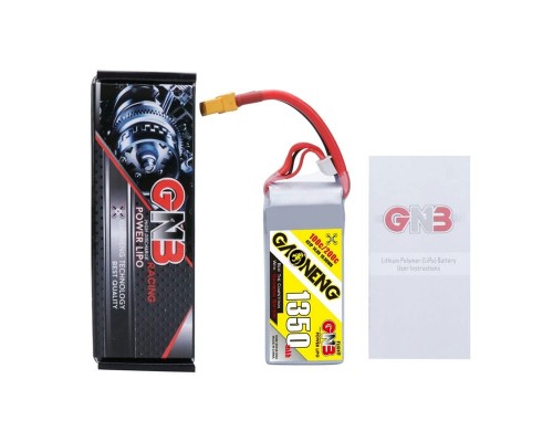 Аккумулятор GNB 1350мАч 4S 130C LiPo (XT60) Аккумулятор GNB 1350мАч 4S 130C LiPo (XT60)