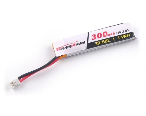 Аккумулятор Happymodel 300мАч 1S 30C LiHV (PH2.0) Аккумулятор Happymodel 300мАч 1S 30C LiHV (PH2.0)