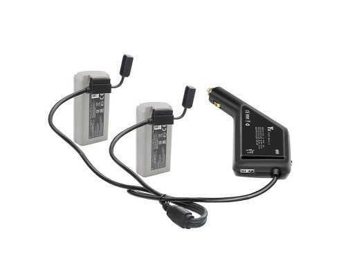 Автомобильное зарядное устройство для 2 аккумуляторов и пульта DJI Mini 2 / Mini SE / Mini 2 SE (YX) Автомобильное зарядное устройство для 2 аккумуляторов и пульта DJI Mini 2 / Mini SE / Mini 2 SE (YX)