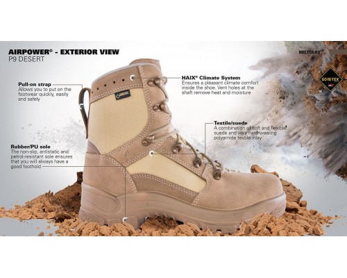 HAIX Airpower P9 Desert HAIX Airpower P9 Desert