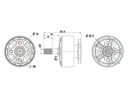 Мотор BrotherHobby GOM 2207.5 Мотор BrotherHobby GOM 2207.5