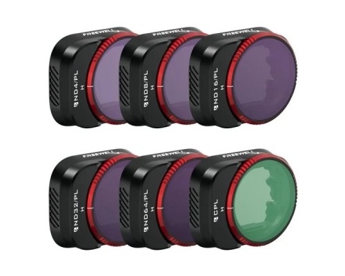 Набор из 6 фильтров (ND4-PL/8/16/32/64/CPL) DJI Mini 3 / Mini 3 Pro (Bright Day) (Freewell) Набор из 6 фильтров (ND4-PL/8/16/32/64/CPL) DJI Mini 3 / Mini 3 Pro (Bright Day) (Freewell)