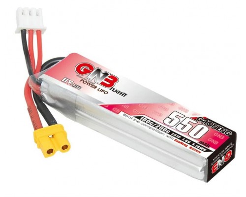 Аккумулятор GNB 550мАч 2S 100C LiPo (XT30) Аккумулятор GNB 550мАч 2S 100C LiPo (XT30)