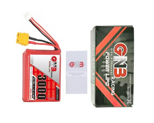 Аккумулятор GNB 3000мАч 2S 5C LiPo для Radiomaster TX12 (XT60) Аккумулятор GNB 3000мАч 2S 5C LiPo для Radiomaster TX12 (XT60)