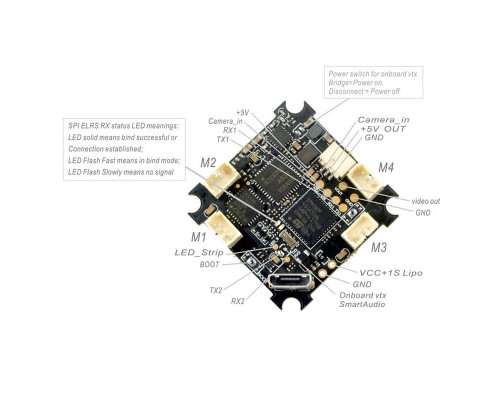 Полётный контроллер Happymodel ELRS F4 2G4 AIO Полётный контроллер Happymodel ELRS F4 2G4 AIO
