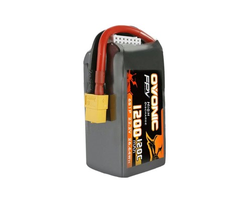 Аккумулятор OVONIC 1200мАч 6S 120C LiPo (XT60) Аккумулятор OVONIC 1200мАч 6S 120C LiPo (XT60)