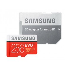 Карта памяти 256Gb Samsung EVO Plus microSDXC Class 10 UHS-I U3 + SD адаптер