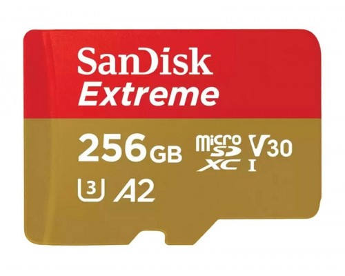 Карта памяти 256Gb SanDisk Extreme microSDXC Class 10 UHS-I U3 V30 Карта памяти 256Gb SanDisk Extreme microSDXC Class 10 UHS-I U3 V30