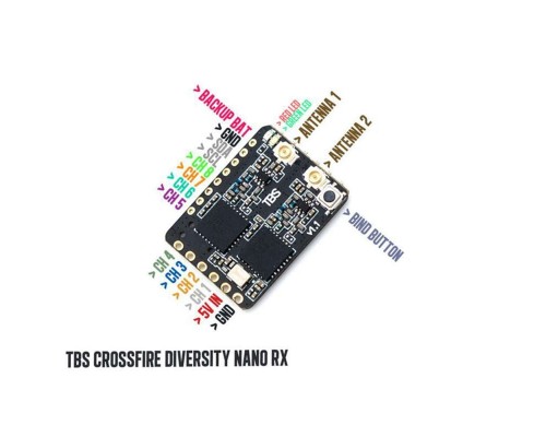 Приёмник TBS Crossfire Diversity Nano RX - FPV Long Range Drone Receiver Приёмник TBS Crossfire Diversity Nano RX - FPV Long Range Drone Receiver