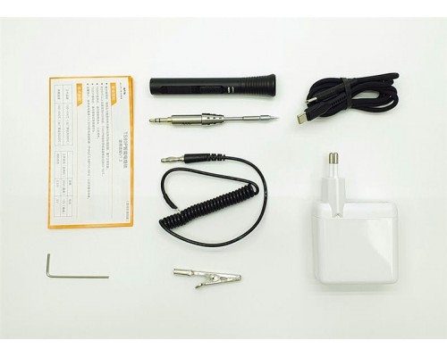 Паяльник Miniware TS80P (Чёрный) с жалом TS-B02 (Расширенный набор) Паяльник Miniware TS80P (Чёрный) с жалом TS-B02 (Расширенный набор)