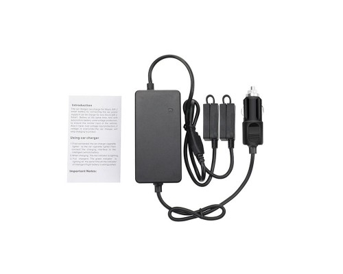 Автомобильное зарядное устройство для 2 аккумуляторов и пульта DJI Mavic 3 повышенной мощности (2 USB) (YX)