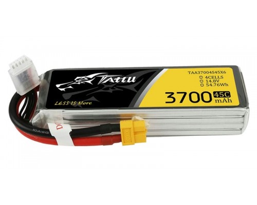Аккумулятор Tattu 3700мАч 4S 45C LiPo (XT60) Аккумулятор Tattu 3700мАч 4S 45C LiPo (XT60)