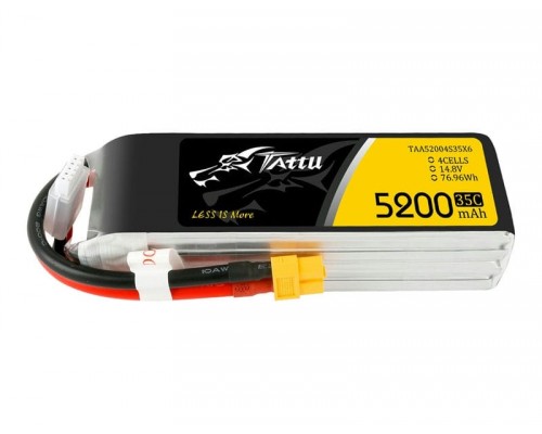 Аккумулятор Tattu 5200мАч 4S 35C LiPo (XT60) Аккумулятор Tattu 5200мАч 4S 35C LiPo (XT60)
