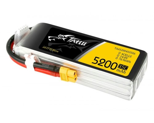 Аккумулятор Tattu 5200мАч 4S 35C LiPo (XT60) Аккумулятор Tattu 5200мАч 4S 35C LiPo (XT60)