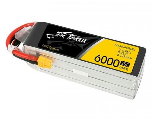 Аккумулятор Tattu 6000мАч 6S 35C LiPo (XT60) Аккумулятор Tattu 6000мАч 6S 35C LiPo (XT60)