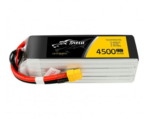 Аккумулятор Tattu 4500мАч 6S 25C LiPo (XT60) Аккумулятор Tattu 4500мАч 6S 25C LiPo (XT60)