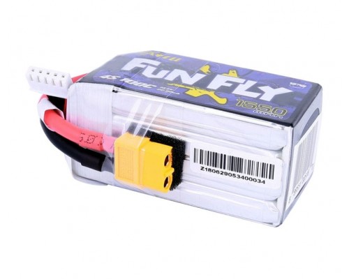 Аккумулятор Tattu FunFly 1550мАч 4S 100C LiPo (XT60) Аккумулятор Tattu FunFly 1550мАч 4S 100C LiPo (XT60)