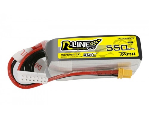 Аккумулятор Tattu R-Line 550мАч 6S 95C LiPo (XT30) Аккумулятор Tattu R-Line 550мАч 6S 95C LiPo (XT30)