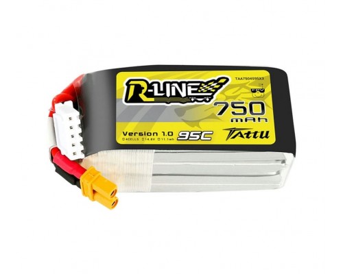 Аккумулятор Tattu R-Line 750мАч 4S 95C LiPo (XT30)