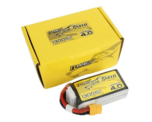 Аккумулятор Tattu R-Line V4.0 1300мАч 4S 130C LiPo (XT60) Аккумулятор Tattu R-Line V4.0 1300мАч 4S 130C LiPo (XT60)