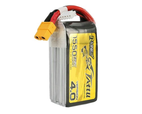 Аккумулятор Tattu R-Line V4.0 1550мАч 4S 130C LiPo (XT60) Аккумулятор Tattu R-Line V4.0 1550мАч 4S 130C LiPo (XT60)