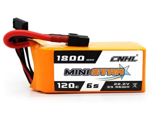 Аккумулятор CNHL Ministar 1800мАч 6S 120C LiPo (XT60) Аккумулятор CNHL Ministar 1800мАч 6S 120C LiPo (XT60)